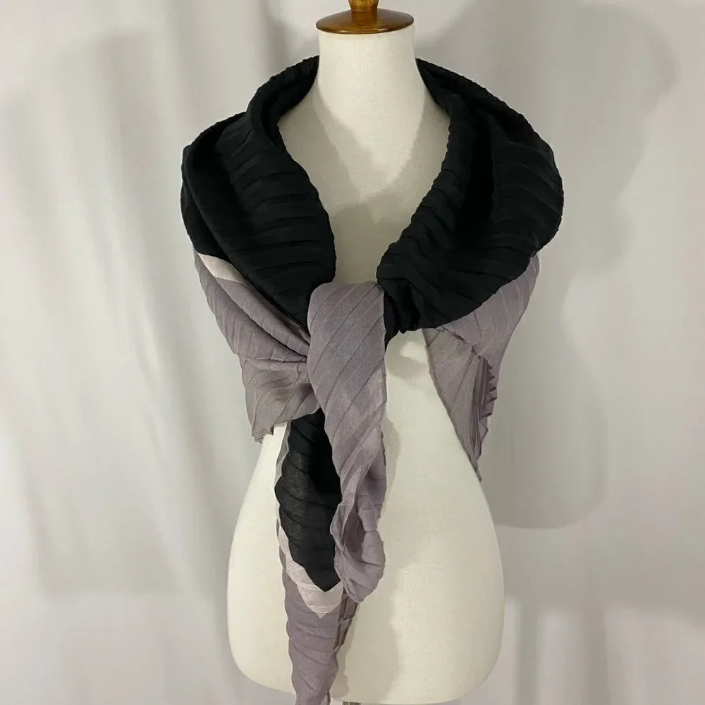 NWT Echo Black and Purple Scarf